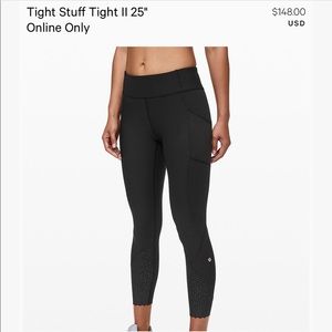 Lululemon TIGHT STUFF II. Size 10-black